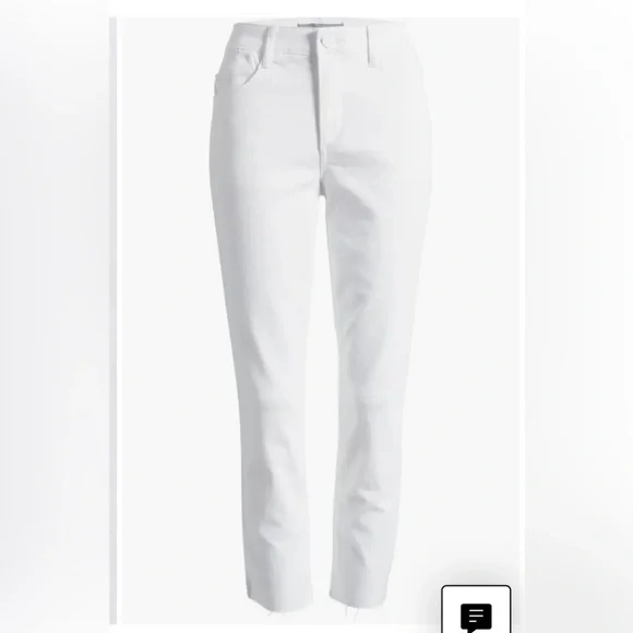 Wit & Wisdom ‘Ab'Solution Raw Hem High Waist Crop Slim Jeans. - Picture 4 of 15